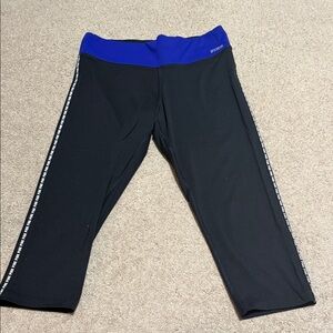 PINK Black and Blue Leggings